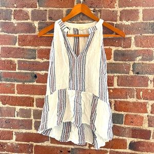 Super cute halter top little shorter in front